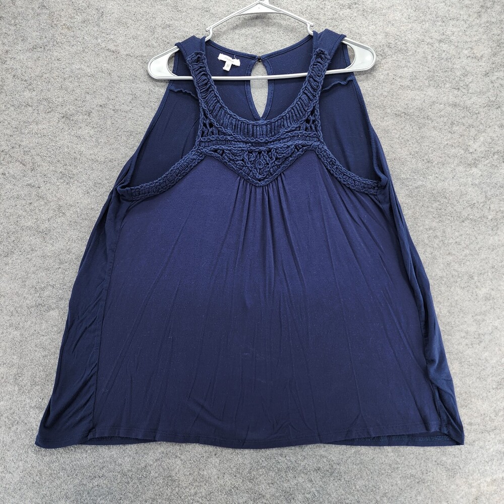 Maurices Shirt Womens Medium Blue Sleeveless Tank Top